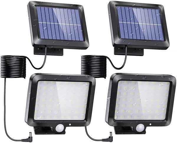 Solar Motion Sensor Power Flood Security Lights