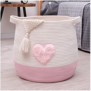 Large Woven Cotton Rope Basket