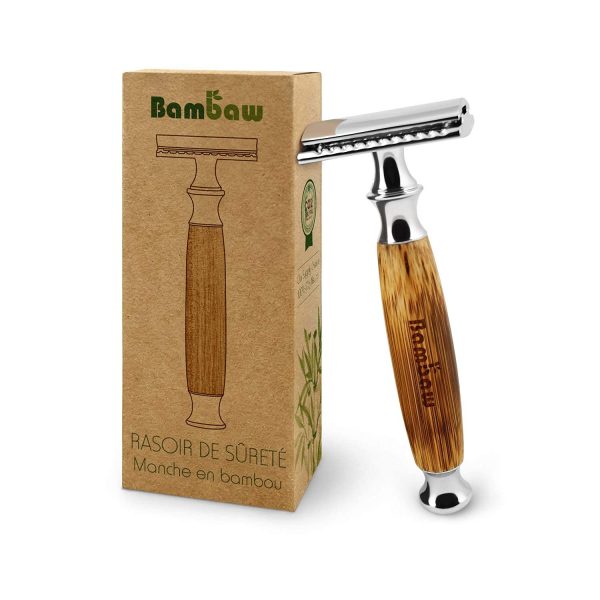 Double Edge Safety Razor Wood With Natural Bamboo Handle