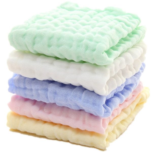 Soft Newborn Natural Muslin Baby Washcloths